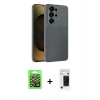 MARSİLYAN™- Galaxy S26 Ultra Kılıf Eksen Form Prime - Siyah 3D Antistatik Hayalet Cam Ekran Koruyucu + Raze Metal Kamera Lens - GS
