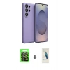 MARSİLYAN™- Galaxy S26 Ultra Kılıf Kozmos Yansıma Özel Seri - Şeffaf Pasifik Cam Ekran Koruyucu + Raze Metal Kamera Lens - SH