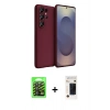 MARSİLYAN™- Galaxy S26 Ultra Kılıf Kozmos Yansıma Özel Seri - Siyah 3D Antistatik Hayalet Cam Ekran Koruyucu + Raze Metal Kamera Lens - SH