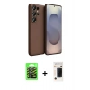 MARSİLYAN™- Galaxy S26 Ultra Kılıf Kozmos Yansıma Özel Seri - Siyah 3D Antistatik Hayalet Cam Ekran Koruyucu + Raze Metal Kamera Lens - SH