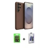 MARSİLYAN™- Galaxy S26 Ultra Kılıf Kozmos Yansıma Özel Seri - Siyah Bilvis Hayalet Cam Ekran Koruyucu + Raze Metal Kamera Lens - SH