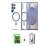 MARSİLYAN™- Galaxy S26 Ultra Kılıf Nova Işık Özel Seri - Siyah Bilvis 3D Cam Ekran Koruyucu + Raze Metal Kamera Lens - GS