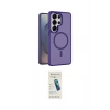 MARSİLYAN™- Galaxy S26 Ultra Kılıf Siluet Minimal Prime - Şeffaf Pasifik Cam Ekran Koruyucu