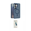 MARSİLYAN™- Galaxy S26 Ultra Kılıf Siluet Minimal Prime - Şeffaf Pasifik Cam Ekran Koruyucu