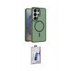MARSİLYAN™- Galaxy S26 Ultra Kılıf Siluet Minimal Prime - Siyah Bilvis 3D Cam Ekran Koruyucu