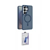 MARSİLYAN™- Galaxy S26 Ultra Kılıf Siluet Minimal Prime - Siyah Bilvis 3D Cam Ekran Koruyucu