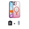 MARSİLYAN™- iPhone 11 Kılıf Ahenk Doku Özel Seri - Siyah Joko Magic 5D Cam + PVD Metal Kamera Lens - SH