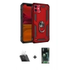 MARSİLYAN™- iPhone 11 Kılıf Ahenk Klasik Koleksiyonu - Şeffaf 360 Full Body Arka Koruyucu + Kamera Lens Koruma Cam - SF