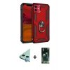 MARSİLYAN™- iPhone 11 Kılıf Ahenk Klasik Koleksiyonu - Şeffaf 360 Full Body Arka Koruyucu + Raze Metal Kamera Lens - MI