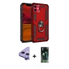MARSİLYAN™- iPhone 11 Kılıf Ahenk Klasik Koleksiyonu - Şeffaf 360 Full Body Arka Koruyucu + Raze Metal Kamera Lens - MR