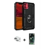 MARSİLYAN™- iPhone 11 Kılıf Ahenk Klasik Koleksiyonu - Şeffaf 360 Full Body Arka Koruyucu + Pers Alüminyum Kamera Lens - YL