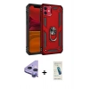MARSİLYAN™- iPhone 11 Kılıf Ahenk Klasik Koleksiyonu - Şeffaf Pasifik Cam Ekran Koruyucu + Raze Metal Kamera Lens - MR