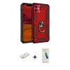 MARSİLYAN™- iPhone 11 Kılıf Ahenk Klasik Koleksiyonu - Şeffaf Pasifik Cam Ekran Koruyucu + Renkli Kamera Lens Koruma Cam - TU