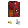 MARSİLYAN™- iPhone 11 Kılıf Ahenk Klasik Koleksiyonu - Şeffaf Royal Nano Ekran Koruyucu + Rainbow Kamera Lens Koruma Cam - KI