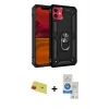 MARSİLYAN™- iPhone 11 Kılıf Ahenk Klasik Koleksiyonu - Şeffaf Royal Nano Ekran Koruyucu + Rainbow Kamera Lens Koruma Cam - KI