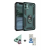 MARSİLYAN™- iPhone 11 Kılıf Ahenk Klasik Koleksiyonu - Şeffaf Royal Nano Ekran Koruyucu + Raze Metal Kamera Lens - KI
