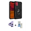 MARSİLYAN™- iPhone 11 Kılıf Ahenk Klasik Koleksiyonu - Şeffaf Royal Nano Ekran Koruyucu + Raze Metal Kamera Lens - MR