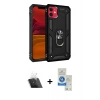 MARSİLYAN™- iPhone 11 Kılıf Ahenk Klasik Koleksiyonu - Şeffaf Royal Nano Ekran Koruyucu + Kamera Lens Koruma Cam - SF