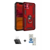 MARSİLYAN™- iPhone 11 Kılıf Ahenk Klasik Koleksiyonu - Şeffaf Royal Nano Ekran Koruyucu + Kamera Lens Koruma Cam - SF