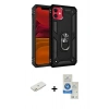 MARSİLYAN™- iPhone 11 Kılıf Ahenk Klasik Koleksiyonu - Şeffaf Royal Nano Ekran Koruyucu + Renkli Kamera Lens Koruma Cam - TU