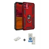 MARSİLYAN™- iPhone 11 Kılıf Ahenk Klasik Koleksiyonu - Şeffaf Royal Nano Ekran Koruyucu + Renkli Kamera Lens Koruma Cam - TU