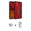 MARSİLYAN™- iPhone 11 Kılıf Ahenk Klasik Koleksiyonu - Şeffaf Uv Polymer Nano Ekran Koruyucu + Pers Alüminyum Kamera Lens - GI