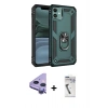 MARSİLYAN™- iPhone 11 Kılıf Ahenk Klasik Koleksiyonu - Şeffaf Uv Polymer Nano Ekran Koruyucu + Raze Metal Kamera Lens - MR