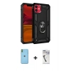 MARSİLYAN™- iPhone 11 Kılıf Ahenk Klasik Koleksiyonu - Şeffaf Uv Polymer Nano Ekran Koruyucu + Neon Fosforlu Kamera Lens - YL