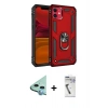 MARSİLYAN™- iPhone 11 Kılıf Ahenk Klasik Koleksiyonu - Şeffaf Uv Polymer Nano Ekran Koruyucu + Raze Metal Kamera Lens - MI