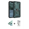MARSİLYAN™- iPhone 11 Kılıf Ahenk Klasik Koleksiyonu - Şeffaf Uv Polymer Nano Ekran Koruyucu + Raze Metal Kamera Lens - MI