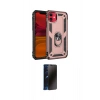 MARSİLYAN™- iPhone 11 Kılıf Ahenk Klasik Koleksiyonu - Siyah 3D Antistatik Hayalet Cam Ekran Koruyucu