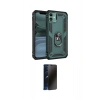 MARSİLYAN™- iPhone 11 Kılıf Ahenk Klasik Koleksiyonu - Siyah 3D Antistatik Hayalet Cam Ekran Koruyucu