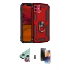 MARSİLYAN™- iPhone 11 Kılıf Ahenk Klasik Koleksiyonu - Siyah 3D Antistatik Mat Seramik Nano Ekran Koruyucu + Raze Metal Kamera Lens - KI