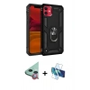 MARSİLYAN™- iPhone 11 Kılıf Ahenk Klasik Koleksiyonu - Siyah 3D Antistatik Seramik Nano Ekran Koruyucu + Raze Metal Kamera Lens - KI