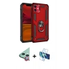 MARSİLYAN™- iPhone 11 Kılıf Ahenk Klasik Koleksiyonu - Siyah 3D Antistatik Seramik Nano Ekran Koruyucu + Raze Metal Kamera Lens - KI