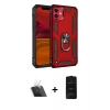 MARSİLYAN™- iPhone 11 Kılıf Ahenk Klasik Koleksiyonu - Siyah 6D Antistatik Mat Seramik Hayalet Nano Ekran Koruyucu + Kamera Lens Koruma Cam - SF