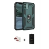 MARSİLYAN™- iPhone 11 Kılıf Ahenk Klasik Koleksiyonu - Siyah 6D Antistatik Mat Seramik Hayalet Nano Ekran Koruyucu + Pers Alüminyum Kamera Lens - KI