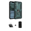 MARSİLYAN™- iPhone 11 Kılıf Ahenk Klasik Koleksiyonu - Siyah 6D Antistatik Mat Seramik Hayalet Nano Ekran Koruyucu + Kamera Lens Koruma Cam - SF