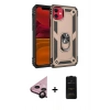 MARSİLYAN™- iPhone 11 Kılıf Ahenk Klasik Koleksiyonu - Siyah 6D Antistatik Mat Seramik Hayalet Nano Ekran Koruyucu + Raze Metal Kamera Lens - SH