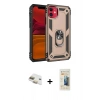 MARSİLYAN™- iPhone 11 Kılıf Ahenk Klasik Koleksiyonu - Siyah 6D Mat Seramik Hayalet Nano Ekran Koruyucu + Pers Alüminyum Kamera Lens - GD