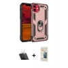 MARSİLYAN™- iPhone 11 Kılıf Ahenk Klasik Koleksiyonu - Siyah 6D Mat Seramik Hayalet Nano Ekran Koruyucu + Kamera Lens Koruma Cam - SF