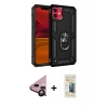 MARSİLYAN™- iPhone 11 Kılıf Ahenk Klasik Koleksiyonu - Siyah 6D Mat Seramik Hayalet Nano Ekran Koruyucu + Raze Metal Kamera Lens - SH