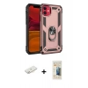 MARSİLYAN™- iPhone 11 Kılıf Ahenk Klasik Koleksiyonu - Siyah 6D Mat Seramik Hayalet Nano Ekran Koruyucu + Renkli Kamera Lens Koruma Cam - SI