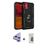 MARSİLYAN™- iPhone 11 Kılıf Ahenk Klasik Koleksiyonu - Siyah 6D Mat Seramik Hayalet Nano Ekran Koruyucu + Raze Metal Kamera Lens - MR