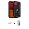 MARSİLYAN™- iPhone 11 Kılıf Ahenk Klasik Koleksiyonu - Siyah 6D Mat Seramik Hayalet Nano Ekran Koruyucu + Renkli Kamera Lens Koruma Cam - TU