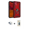 MARSİLYAN™- iPhone 11 Kılıf Ahenk Klasik Koleksiyonu - Siyah 6D Mat Seramik Hayalet Nano Ekran Koruyucu + Pers Alüminyum Kamera Lens - LT