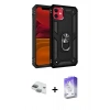 MARSİLYAN™- iPhone 11 Kılıf Ahenk Klasik Koleksiyonu - Siyah Bilvis 5in1 3D Magic Cam Ekran Koruyucu + Pers Alüminyum Kamera Lens - YL