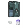 MARSİLYAN™- iPhone 11 Kılıf Ahenk Klasik Koleksiyonu - Siyah Bilvis 5in1 3D Magic Cam Ekran Koruyucu + Pers Alüminyum Kamera Lens - YL