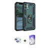 MARSİLYAN™- iPhone 11 Kılıf Ahenk Klasik Koleksiyonu - Siyah Bilvis 5in1 3D Magic Cam Ekran Koruyucu + Pers Alüminyum Kamera Lens - GI