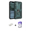 MARSİLYAN™- iPhone 11 Kılıf Ahenk Klasik Koleksiyonu - Siyah Bilvis 5in1 3D Magic Cam Ekran Koruyucu + Renkli Kamera Lens Koruma Cam - TU